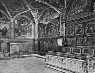 Innendekoration der Sala di Udienza
