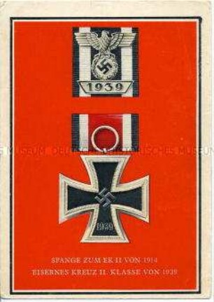 Postkarte mit dem Eisernen Kreuz von 1939
