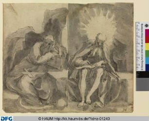 Zwei Einsiedler: Der Heilige Arsenius und der Heilige Ephrem