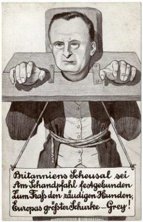 Kriegspostkarte Nr. 11, "Britanniens Scheusal...." (verboten)