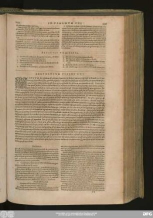 Argumentum Psalmi CXI.