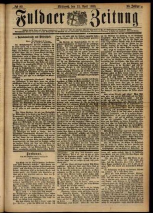 Ausgabe vom Mittwoch, den 12. April 1893.