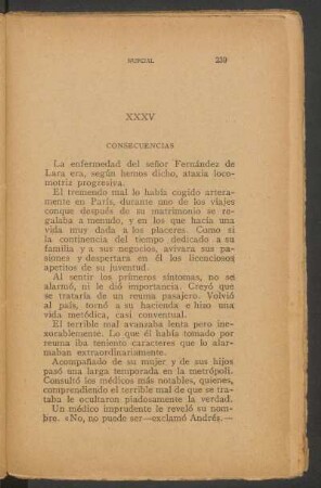 XXXV - Consecuencias