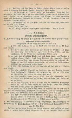 III. Abschnitt. Spezielle Sicherheitspolizei
