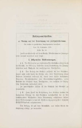 Vollzugsvorschriften