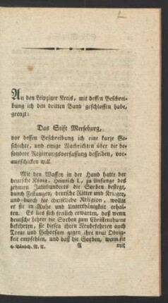 Das Stift Merseburg.