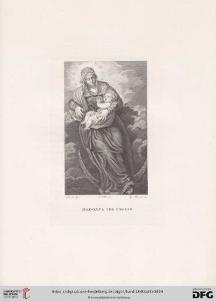 La Vergine col figlio di Iacopo Robusti, detto Il Tintoretto