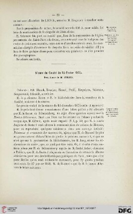 Séance du Comité du 15 février 1875