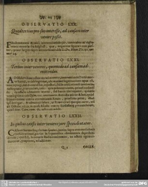 Observatio LXXII. In quibus causis interveniens jure specialiutatur