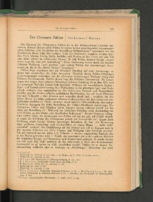 Der Ortsname Pahlen