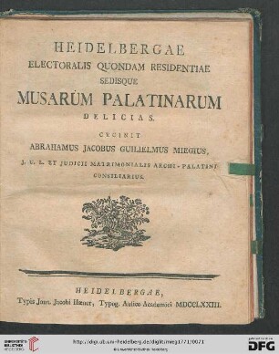 Musarum Palatinarum