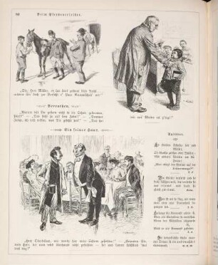 "Beim Pferdeverleiher" "Verrathen" "Ein feines Haus"