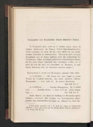 Italienische und französiche Denare deutscher Fabrik