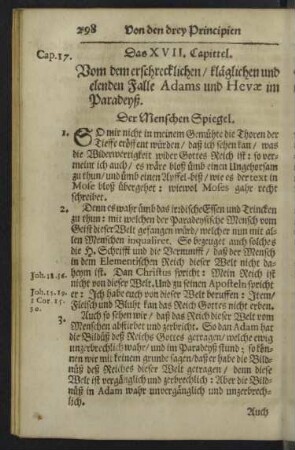 Das XVII. Capittel.