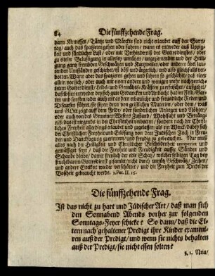 Die fünffzehende Frag.