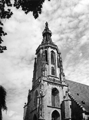 Meisenheim. Schlosskirche (Ehemalige Johanniterkirche) (1479-1504; Philipp von Gmünd, 1766-1770 und 1877-1880). Turm