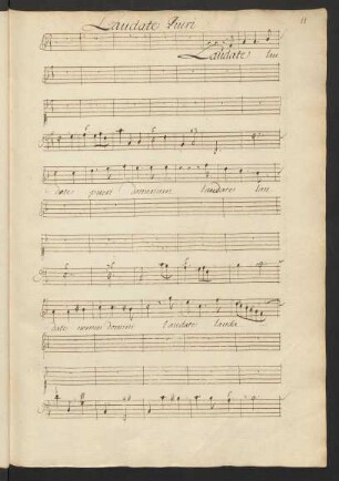 Laudate pueri; V (3), bc; F-Dur; LWV 77-7