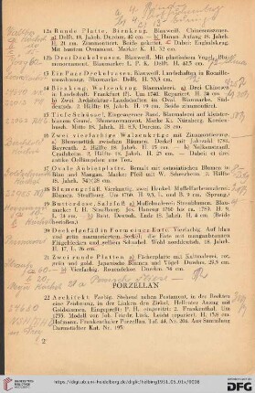 Porzellan (Nr. 22-65)