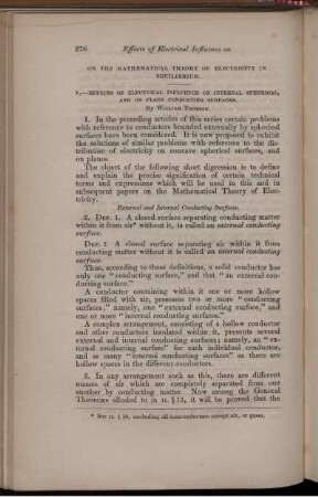 On the mathematical, theory of electricity in equilibrium.