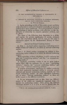 On the mathematical, theory of electricity in equilibrium.