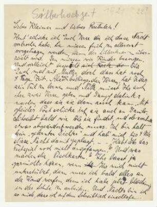 Brief von Hannah Höch an Grete Höch