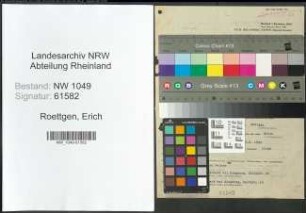 Entnazifizierung Erich Roettgen , geb. 05.08.1899 (Lehrer)