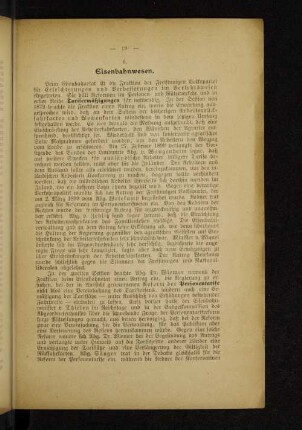 6. Eisenbahnwesen.