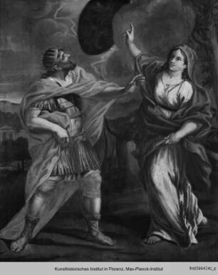 Die Ausmalung der Sala Consiliare : Szenen aus der römischen Geschichte : Venus übergibt Aeneas sein Schild