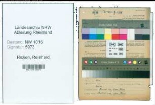 Entnazifizierung Reinhard Ricken , geb. 28.09.1870 (Landwirt)