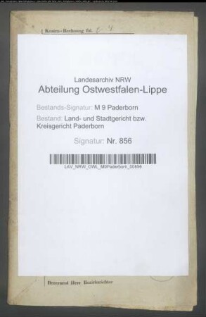 Erblasser: Klinke, Gertrud, geb. Stöwer: