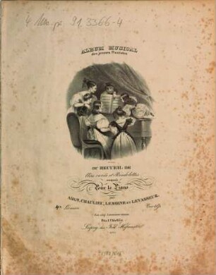 Album musical des jeunes pianistes : ou recueil de airs variés et rondolettos composés pour le piano. 4, Deux thèmes variés