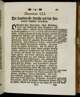 Decretum CLI. - Decretum CLX.