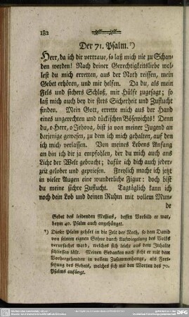 Der 71. Psalm