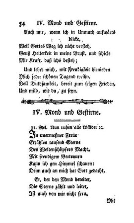 IV. Mond und Gestirne.