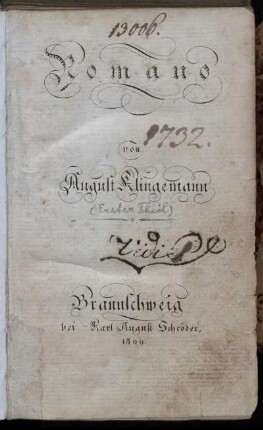 [1. Th.]: Romano. [Erster Theil]
