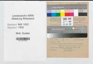 Entnazifizierung Gustav Moll , geb. 05.03.1898 (Stadtinspektor)