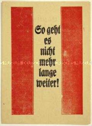 Appell an Arbeiter zur Arbeitssuche auf dem Land im Zuge der Novemberrevolution
