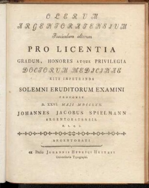 2: Olerum Argentoratensium. Fasciculum alterum
