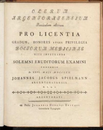 2: Olerum Argentoratensium. Fasciculum alterum