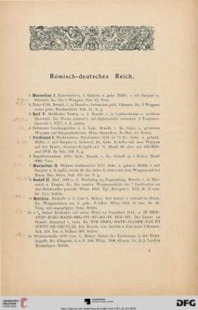 Römisch-deutsches Reich (Nr. 1-2373)