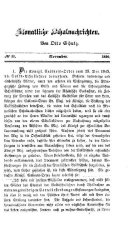 Die Königl. Cabinets-Ordre vom 25. Dec. 1845, die Volks-Schullehrer betreffend