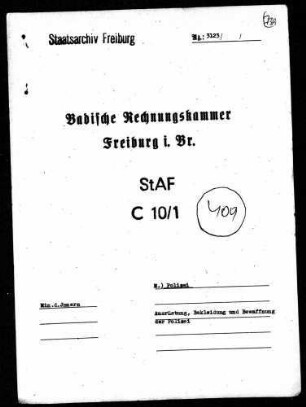 Ausrüstung, Bekleidung und Bewaffnung der Polizei