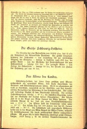 Das Klima des Landes.