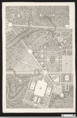 Topographischer Plan der Solitude bey Stuttgardt