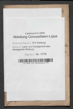 Erblasser: Höster, Friedrich; Erblasser: Höster, Dorothea, geb. Kemper: