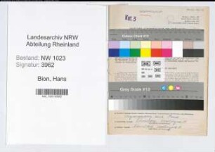 Entnazifizierung Hans Bion , geb. 21.09.1906 (Kaufmaennischer Angestellter)