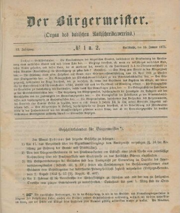 15. Januar-15. Dezember = No. 1/2-24