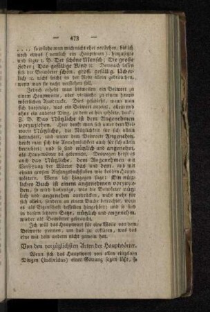Von den vorzüglichen Arten der Hauptwörter.