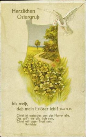 Herzlichen Ostergruß - Ich weiß, daß mein Erlöser lebt!