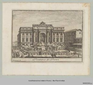 Venuti, Ridolfino: Accurata e succinta descrizione topografica e istorica di Roma moderna : Vedute der Fontana di Trevi in Rom